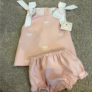 Smocked Flamingo Matching Set